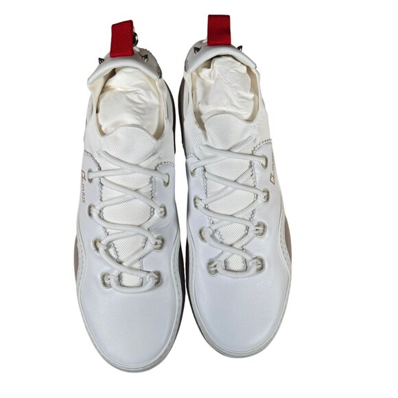Christian Louboutin Men's Arpoador Flat Sneaker Bianco Size 43.5 - Picture 4 of 11